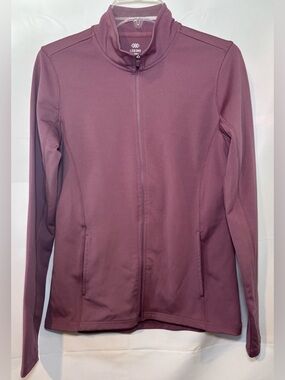 Leg3nd Athletic Track Full Zip Jacket Women’s Size M Mauve/Plum